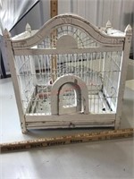 Wood decorator bird cage