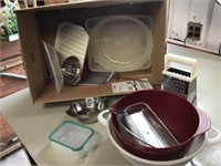 Food storage containers, grater, juicer and misc