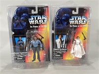 Star Wars Action Figures Lando and Leia