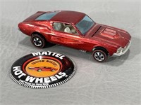 1967 Redlines Hot Wheels Mustang & Button