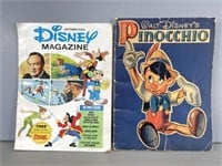 Walt Disney's Pinocchio 1939 & Disney Magazine