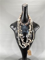 6 Polynesian Made Shell Necklaces