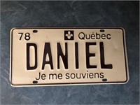 Plaque Daniel