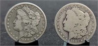 1881-O & 1900-O Morgan Silver  Dollars