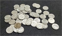 (50) Silver  Roosevelt Dimes