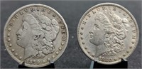 1879-S & 1880-S Morgan Silver Dollars