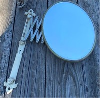 Oval Beveled Accordion Wall Mirror
