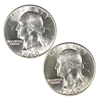 1940 Washington Silver Quarter - Gem Bu? (2)
