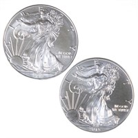 2015 & 2018 U.S. Silver Eagles - BU (2)