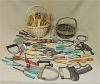 Baskets of Kitchenalia.