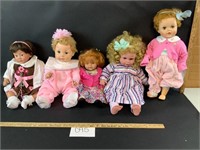 Lot o 5 dolls-see description