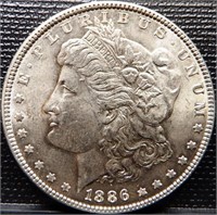 1886 Morgan Silver Dollar