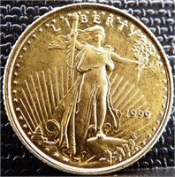 1999 American Eagle 1/10 oz. $5 Gold Coin