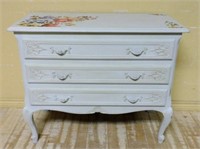 Louis XV Style Painted Oak Commode.