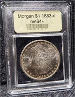 1883-O USCG MS64+ Morgan Silver Dollar