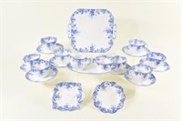 Shelley "Dainty Blue" Tea Cups & Serving Dishes