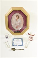 Princess Diana Framed Collector Plate, Cup