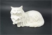 Large White Ceramic Cat