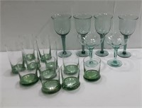 Blue and Green Glassware M12B