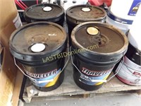 4 large Buckets of Traveller ISO 46 Hydraulic Oil