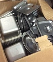 Large Lot of Restaurant Stainless Containers K