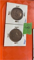 1929 and 1943 foreign coins