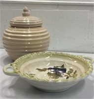 Large Pottery Jar and Bowl K13B