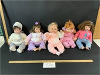 Lot of 5 dolls-see description