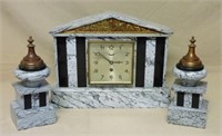 Art Deco Classical Style UCRA Marble Cased Clock.