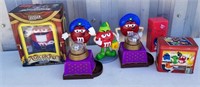 Lot Of 6 Various M&M Dispensers/Collectibles