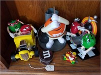 Lot Of 5 Various M&M Dispensers/Collectibles