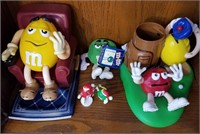 Lot Of 5 Various M&M Dispensers/Collectibles