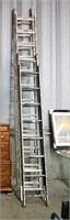 Lot Of 2 1/2 Aluminum Extension Ladders