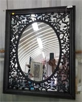 Beautiful Metal And Wood Framed Mirror