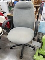 Grey Rolling Armed Office Chair