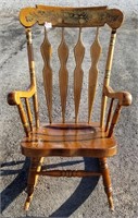 Solid Pine Wood Beautiful Rocking Chair