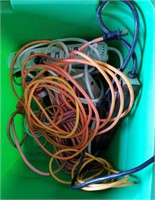 Tote Full Of Extension Cords