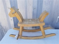 Vintage Child's Wood Rocking Horse