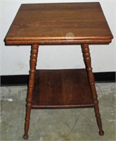 Splayed Leg Oak Lamp Table