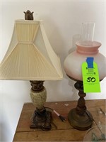 2  Assorted Style Table Lamps