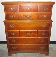 Solid Maple Four Over Four Forest Tall Chest
