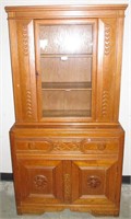 Antique China Cabinet with 3 Doors and 1 Drawer