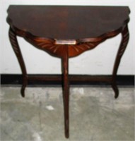 Fancy Carved Mahogany Lamp Table