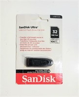 SANDISK ULTRA USB 3.0 FLASH DRIVE 32GB