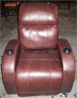Theater Style Leather Reclining Massage Chair