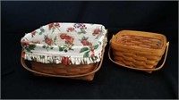 Longaberger Baskets With Liners