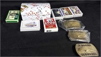 Playing Cards & Belt Buckles