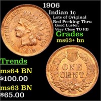 1906 Indian 1c Grades Select+ Unc BN