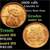1909 vdb Lincoln 1c Grades Choice+ Unc BN