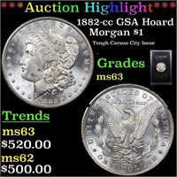 *Highlight* 1882-cc GSA Hoard Morgan $1 Grades Sel